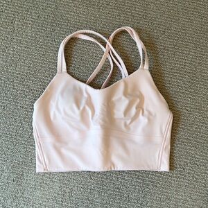 lululemon like a cloud longline bra strawberry milkshake